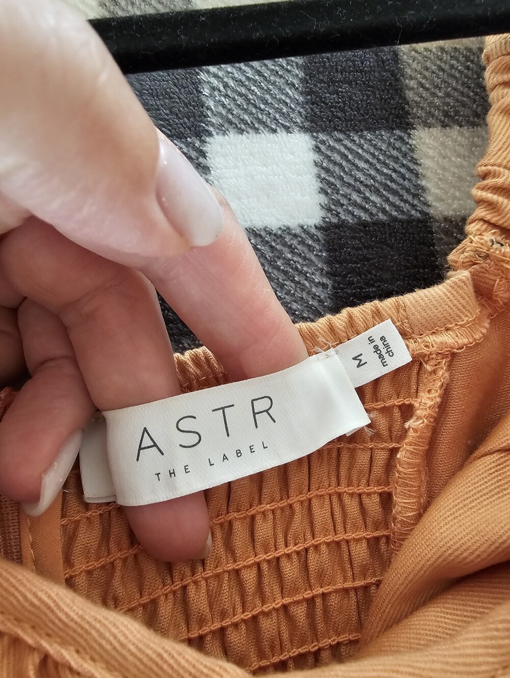 Astr Square-Neck Puff Sleeve Mini Dress in Mustard - Picture 5 of 8